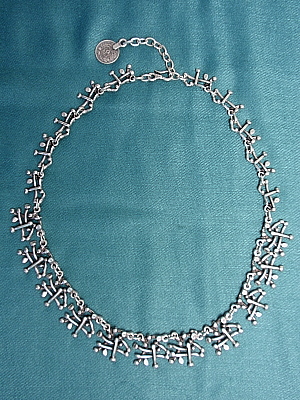#LELAL10 Tic Tac Metal Necklace