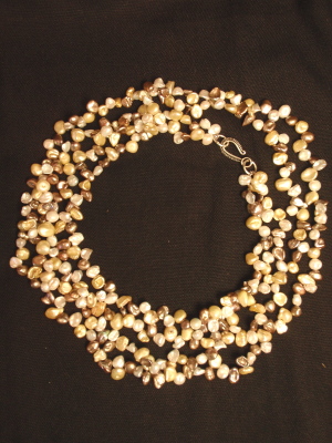 #PS718CB Double Strand of Keshi Pearls