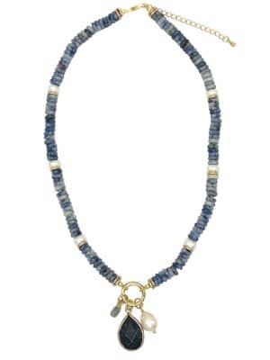 F826 Sodalite Charm Necklace