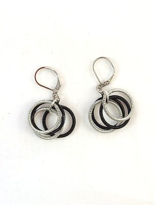 E448bs    Piano wire earrings